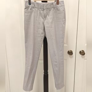 Banana Republic Straight Leg Dress Pants, Light Grey (size 00 petite, women)